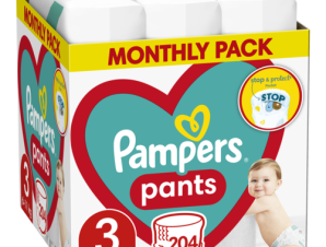 Πάνες-Βρακάκι Μέγεθος 3 (6-11kg) Pampers Pants (204τεμ)