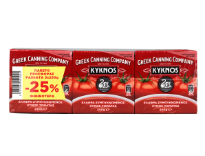 Συμπυκνωμένος Χυμός Τομάτας Κύκνος (3x250g) -25%