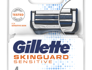 Ανταλλακτικά Ξυραφάκια Skinguard Sensitive Gillette (2×4τεμ) τα 2τεμ -4€