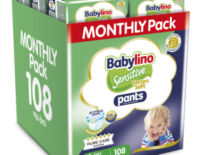 Πάνες Babylino Pants Cotton Soft Unisex Monthly Pack No6 Extra Large (13-18kg) 108τεμ