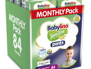 Πάνες Babylino Pants Cotton Soft Unisex Monthly Pack No8 Extra Extra Large (20kg+) 84τεμ