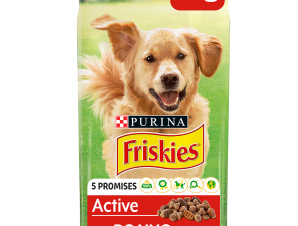 Ξηρά Τροφή με Βoδινό Friskies Active (4 Κg)