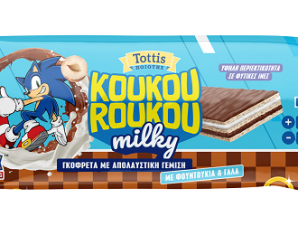 Γκοφρέτα με Σοκολάτα Γάλακτος Milky Sonic Koukouroukou (25g)