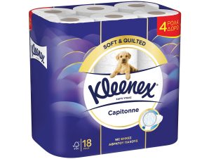 Χαρτί Υγείας 2φυλλο Kleenex Capitone 14+4 δώρο (18 ρολά*74.3g)