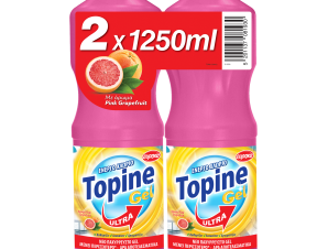 Χλωροκαθαριστικό Gel με Άρωμα Pink Grapefruit Topine (2x1250ml)