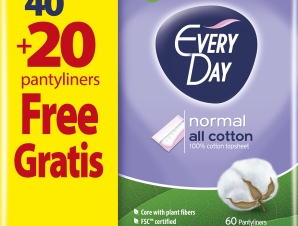 Σερβιετάκια EveryDay All Cotton Normal 40τεμ + 20τεμ. Δώρο (60τεμ)