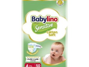 Πάνες Babylino Sensitive Cotton Soft Value Pack No4 (8-13Kg) 50τεμ