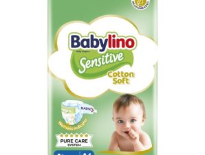 Πάνες Babylino Sensitive Cotton Soft Value Pack No4+ (10-15Kg) 46τεμ