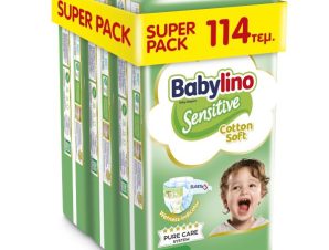 Πάνες Babylino Sensitive Cotton Soft Super Pack No6 (13-18Kg) 114τεμ (3*38τεμ)