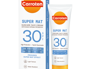 Αντηλιακή Κρέμα Προσώπου Super Mat SPF30 Carroten (50ml)