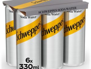Soda Water Κουτί Schweppes (6×330 ml)