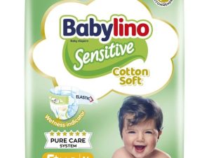 Πάνες Babylino Sensitive Cotton Soft Carry Pack No5+ (12-17Kg) 16τεμ