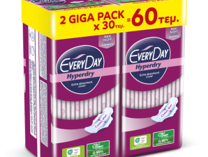 Σερβιέτες EveryDay Hyperdry MAXI NIGHT Ultra Plus Center Plus 60τεμ.(2*30τμχ)