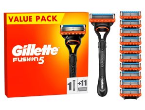 Ανταλλακτικά Ξυραφάκια Fusion 5 Gillette (11τεμ) + Δώρο η Λαβή