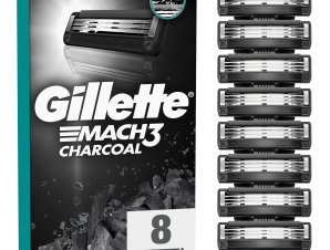 Ανταλλακτικά Ξυραφάκια Mach3 Charcoal Gillette (8τεμ)