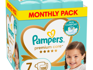 Πάνες Pampers Premium Care Monthly Pack Νο7 (15+kg) 108τεμ