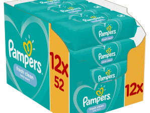 Μωρομάντηλα Fresh Clean Pampers (12×52τεμ)