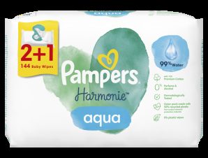 Μωρομάντηλα Aqua Pure Pampers (3×48τεμ)