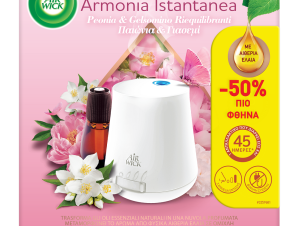 Συσκευή Essential Mist & Ανταλλακτικό Παιώνια & Γιασεμί Airwick (20 ml) -50%