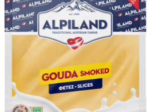 Τυρί Gouda Καπνιστή σε Φέτες Alpiland (10 Φέτες) (200g)