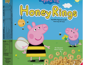 Δημητριακά Peppa Pig Honey Rings Nutri Valley (375g)