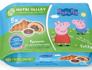 Κρουασάν Κρέμα Κακάο Peppa Pig Nutri Valley (5x42g)