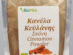 Κανέλα Κεϋλάνης σε Σκόνη Βιολογική Biovita (50g)