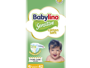 Πάνες Babylino Sensitive Cotton Soft Value Pack No5+ (12-17Kg) 42τεμ