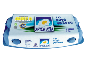 Αυγά Φρέσκα Medium 10τεμ Χρυσά Αυγά (53-63g)