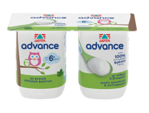 Επιδόρπιο Γιαουρτιού Λευκό Advance Δέλτα (2x140g)