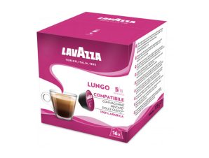 Lavazza Espresso Lungo 100% Arabica συμβατές κάψουλες Dolce Gusto – 16 τεμάχια