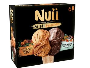 Παγωτό Texan Pecan & NY Cookies Nuii Mini (2X(3X55ml))