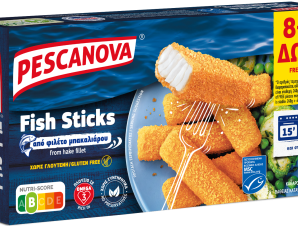 Fish Sticks από Φιλέτο Μπακαλιάρου χωρίς Γλουτένη 8+2 Δώρο Pescanova (300gr)