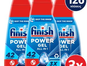 Υγρό Απορρυπαντικό Πλυντηρίου Πιάτων Power Gel Fresh Finish (3x940ml)