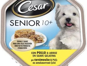 Τροφή για σκύλους Senior με Κοτόπουλο και Ρύζι Cesar (150 g)