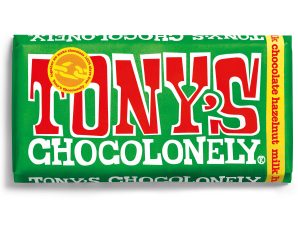 Σοκολάτα Γάλακτος με φουντούκι Tony’s Chocolonely (180g)