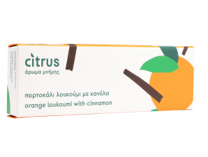 Παραδοσιακό λουκούμι πορτοκάλι με κανέλα “Citrus” 200g>