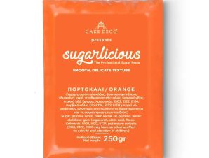 Ζαχαρόπαστα Πορτοκαλί Sugarlicious (250gr)